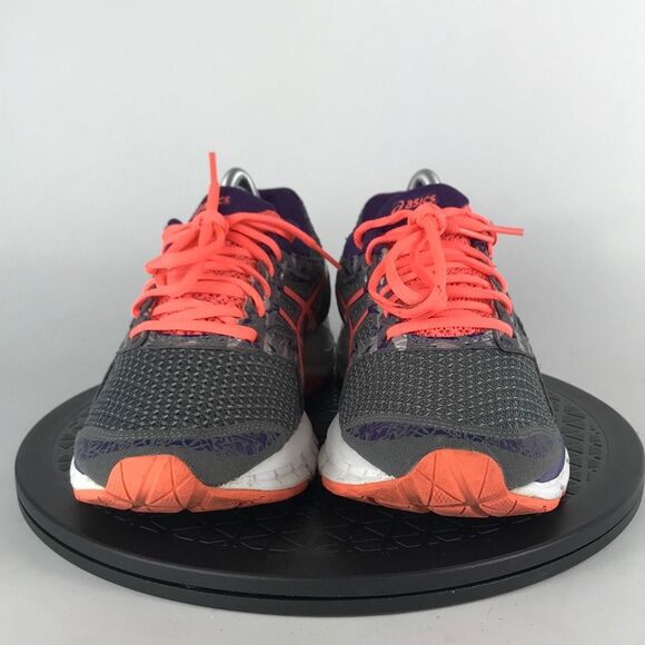 Asics Gel-Excite 4 Gray/Orange Athletic Running Shoes T6E8N Women’s Size 9.5 - Picture 2 of 12